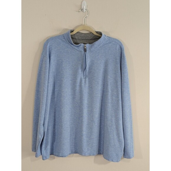Other - Mizzen + Main 1/4 Zip Pullover Men’s XXL Long Sleeve Blue ProFlex Golf Smooth